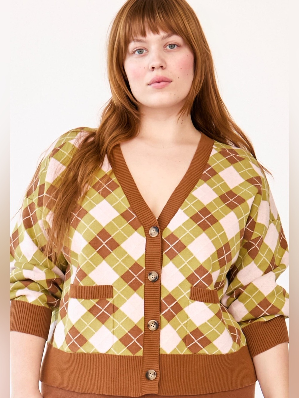 Rachel Antonoff CORI CARDIGAN ARGYLE
